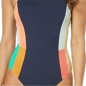 Rip Curl Day Break One Piece Bathing Suit Swimsuit ColorBlock NWT S